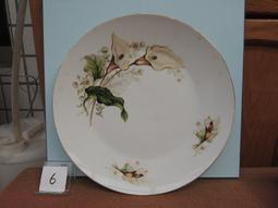 海芋瓷盤 早期台灣慶同製 海芋橢圓形瓷盤 腰子盤- 34*23.5*3.5公分 歷史價格詳細信息