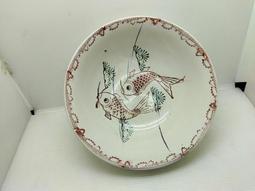 早期手繪雙色花卉小盤 胭脂紅鶴盤魚盤公雞盤椰子盤風景盤蝦盤醬油碟落款杯日據 歷史價格詳細信息