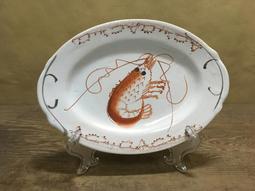 早期手繪蝦盤 5個合售 27cm三件 33cm二件 歷史價格詳細信息