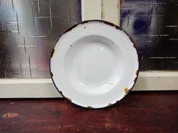 庄腳柑仔店~早期琺瑯盆A全新庫存品~尺寸:徑24*高8.5公分 歷史價格詳細信息