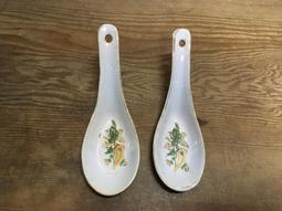 WH23393【四十八號老倉庫】全新 早期 台灣 應菜花 湯匙 14.7cm 2匙價【懷舊收藏拍片道具】 歷史價格詳細信息