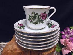 早期 大同磁器 金邊 玫瑰花湯匙(10入)請看說明 歷史價格詳細信息