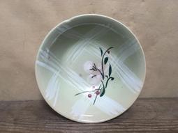 WH24534【四十八號老倉庫】全新 早期 台灣 手繪 胭脂紅 花 碗 麵碗 湯碗公 18.2cm 1碗價 歷史價格詳細信息