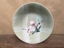 WH24534【四十八號老倉庫】全新 早期 台灣 手繪 胭脂紅 花 碗 麵碗 湯碗公 18.2cm 1碗價 歷史價格詳細信息