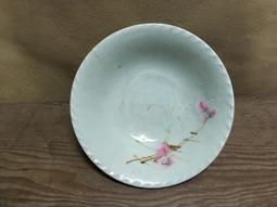 WH24553【四十八號老倉庫】全新 早期 台灣 手繪 胭脂紅 花 碗 麵碗 湯碗 16.9cm 1碗價【懷舊收藏拍片道 歷史價格詳細信息