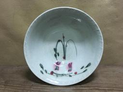 WH24553【四十八號老倉庫】全新 早期 台灣 手繪 胭脂紅 花 碗 麵碗 湯碗 16.9cm 1碗價【懷舊收藏拍片道 歷史價格詳細信息