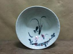 WH24553【四十八號老倉庫】全新 早期 台灣 手繪 胭脂紅 花 碗 麵碗 湯碗 16.9cm 1碗價【懷舊收藏拍片道 歷史價格詳細信息