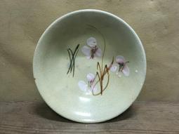 WH24559【四十八號老倉庫】全新 早期 台灣 手繪 胭脂紅 花 碗 麵碗 湯碗 15.8cm 有瑕 1碗價 歷史價格詳細信息
