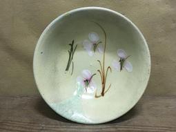 WH24590【四十八號老倉庫】全新 早期 台灣 手繪 胭脂紅 花 碗 麵碗 湯碗 16.4cm 有瑕 1碗價 歷史價格詳細信息
