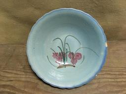 老台灣繪胭脂紅蝴蝶花卉大碗公 歷史價格詳細信息