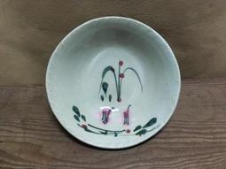 WH24653【四十八號老倉庫】二手 早期 台灣 青花 手繪 胭脂紅 花 碗 麵碗 湯碗公 19cm 有瑕 1碗價 歷史價格詳細信息