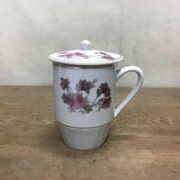 WH12369【四十八號老倉庫】全新 早期 台灣 手繪 胭脂紅 花 碗 麵碗 湯碗公 19.3cm 有瑕 1碗價 歷史價格詳細信息