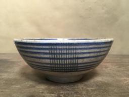 WH24653【四十八號老倉庫】二手 早期 台灣 青花 手繪 胭脂紅 花 碗 麵碗 湯碗公 19cm 有瑕 1碗價 歷史價格詳細信息