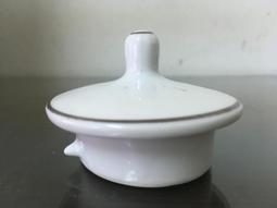 WH24992【四十八號老倉庫】全新 早期 台灣 銀邊 素色 茶壺 壺蓋 7.4/5.9cm 1蓋價【懷舊收藏拍片道具】 歷史價格詳細信息
