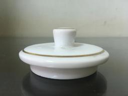 WH24992【四十八號老倉庫】全新 早期 台灣 銀邊 素色 茶壺 壺蓋 7.4/5.9cm 1蓋價【懷舊收藏拍片道具】 歷史價格詳細信息