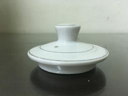 WH24992【四十八號老倉庫】全新 早期 台灣 銀邊 素色 茶壺 壺蓋 7.4/5.9cm 1蓋價【懷舊收藏拍片道具】 歷史價格詳細信息