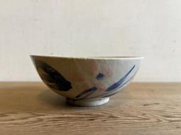 WH19199【四十八號老倉庫】全新 早期 台灣 手繪 青花 胭脂紅 花 碗 麵碗 湯碗 13cm 1碗價【懷舊收藏擺飾 歷史價格詳細信息