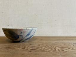 WH19199【四十八號老倉庫】全新 早期 台灣 手繪 青花 胭脂紅 花 碗 麵碗 湯碗 13cm 1碗價【懷舊收藏擺飾 歷史價格詳細信息