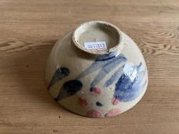 WH12313【四十八號老倉庫】全新 早期 台灣 手繪 胭脂紅 花 碟 盤 點心盤 14.5cm 1盤價【懷舊收藏擺飾道 歷史價格詳細信息