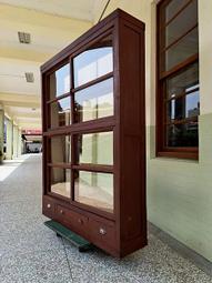 古 檜木 玻璃 展示櫃 . 78 / 37 / 104 歷史價格詳細信息