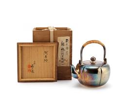 四世蔵六 造  甕型純錫茶壺 B-624 歷史價格詳細信息