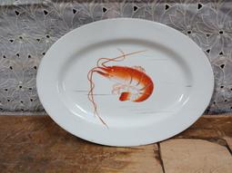 庄腳柑仔店~早期龍蝦腰子盤~尺寸:26*19*高3公分 歷史價格詳細信息