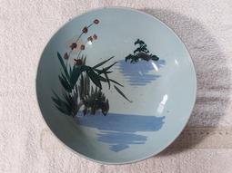 ~~早期 手繪 青花 山水 圓盤 直徑約24cm 擺飾(CG5-4)~~ 歷史價格詳細信息