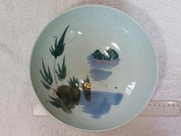 ~~早期 手繪 青花 山水 圓盤 直徑約24cm 擺飾(CG5-4)~~ 歷史價格詳細信息