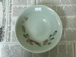WH27924【四十八號老倉庫】二手 早期 台灣 手繪 胭脂紅 花 碗公 22.6cm 有瑕 1碗價【懷舊收藏拍片道具】 歷史價格詳細信息