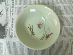 WH27662【ㄚ嬤ㄟ硘仔】全新 早期 台灣 手繪 胭脂紅 花 碗 14.8cm 完整【懷舊收藏拍片道具】 歷史價格詳細信息