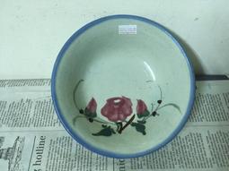 WH27802【ㄚ嬤ㄟ硘仔】全新 早期 台灣 手繪 花 碗公 18cm 1碗價 完整【懷舊收藏拍片道具】 歷史價格詳細信息
