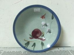 WH27806【四十八號老倉庫】全新 早期 台灣 淡藍釉 手繪 花 碗 深碗 麵碗 16.2cm 1碗價 完整 歷史價格詳細信息