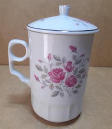 早期大同玫瑰花高腳有耳茶杯 泡茶杯 歷史價格詳細信息