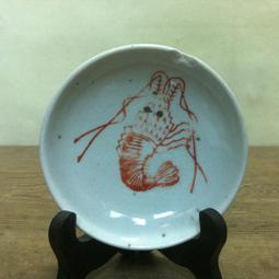 WH4502【四十八號老倉庫】全新 早期 台灣 手繪 竹花 雙耳 小缽 碟子 醬油碟 深碟 10.4cm 1碟價 歷史價格詳細信息