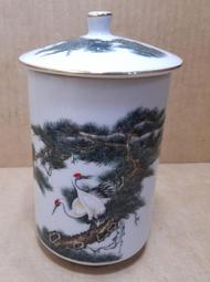 早期大同松鶴延年高腳茶杯 有蓋茶杯 泡茶杯-民國70年台南市南寧國中 歷史價格詳細信息