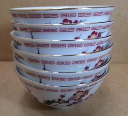 早期大同瓷碗 大同窯歌林青花瓷碗 飯碗 寬口碗 - 直徑12 公分 -8 碗合售 歷史價格詳細信息