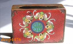 古玩銅器收藏紫銅胎琺瑯彩景泰藍喜鵲登梅賞瓶花瓶花插一對老貨 歷史價格詳細信息