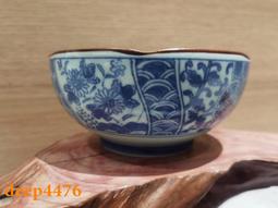 日本回流 有田明家嘉秀作純手繪青花高缽一個，葵口設計，松竹梅35015 歷史價格詳細信息