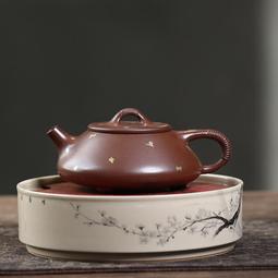 紫砂壺 中式手提梁壺奶黃煮茶壺燒水壺家用陶瓷電陶爐煮茶器功夫茶具圍爐 歷史價格詳細信息