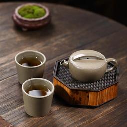 * 「紫砂茶具」 禮盒款/手工製作/三畝陶/ 如意滿福作品/紫泥紫砂/茶具五件組/ 歷史價格詳細信息