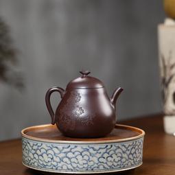 宜興紫砂壺源頭工堂原礦紫泥純手工刻字藤瓜壺花器茶具禮品 價格比較,價格查詢,歷史價格詳細信息