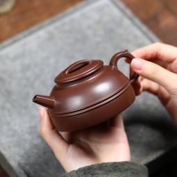 宜興紫砂壺雙國工合作款手工茶壺原礦紅清水泥高竹壺茶具 歷史價格詳細信息