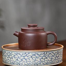源頭 紫砂壺宜興原礦段泥純手工刻繪長樂漢瓦大口實用茶具禮 歷史價格詳細信息