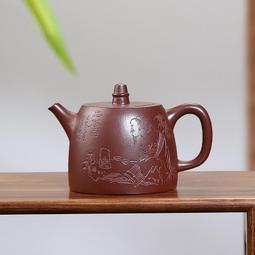 紫砂壺宜興半手工茶壺原礦降坡泥灑金茶具禮品禮盒泡茶壺撒金茄瓜 歷史價格詳細信息