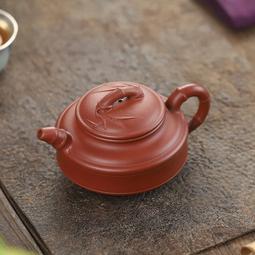 宜興紫砂壺雙國工合作款手工茶壺原礦紅清水泥高竹壺茶具 歷史價格詳細信息