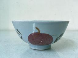 WH26923【四十八號老倉庫】二手 早期 台灣 手繪 竹花 碗 飯碗 12.2cm 有瑕 1碗價【懷舊收藏拍片道具】 歷史價格詳細信息