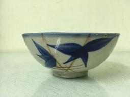 WH26923【四十八號老倉庫】二手 早期 台灣 手繪 竹花 碗 飯碗 12.2cm 有瑕 1碗價【懷舊收藏拍片道具】 歷史價格詳細信息