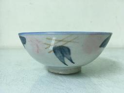 WH26923【四十八號老倉庫】二手 早期 台灣 手繪 竹花 碗 飯碗 12.2cm 有瑕 1碗價【懷舊收藏拍片道具】 歷史價格詳細信息