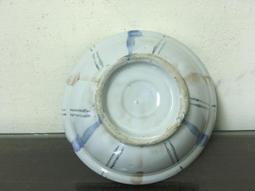 WH26095【四十八號老倉庫】全新 早期 台灣 藍釉 三源 龍鳳 雙囍 萬壽無疆 盤 30.9cm 原瑕 1盤價 歷史價格詳細信息