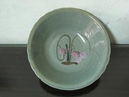 WH26165【四十八號老倉庫】全新 早期 台灣 手繪 胭脂紅 花 碗 14.5cm 1碗價【懷舊收藏拍片道具】 歷史價格詳細信息